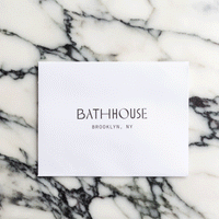Bathhouse spa gift card